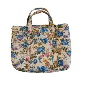 Floral Quilted Tote Bag